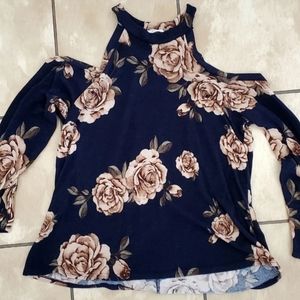 Floral off the shoulder top